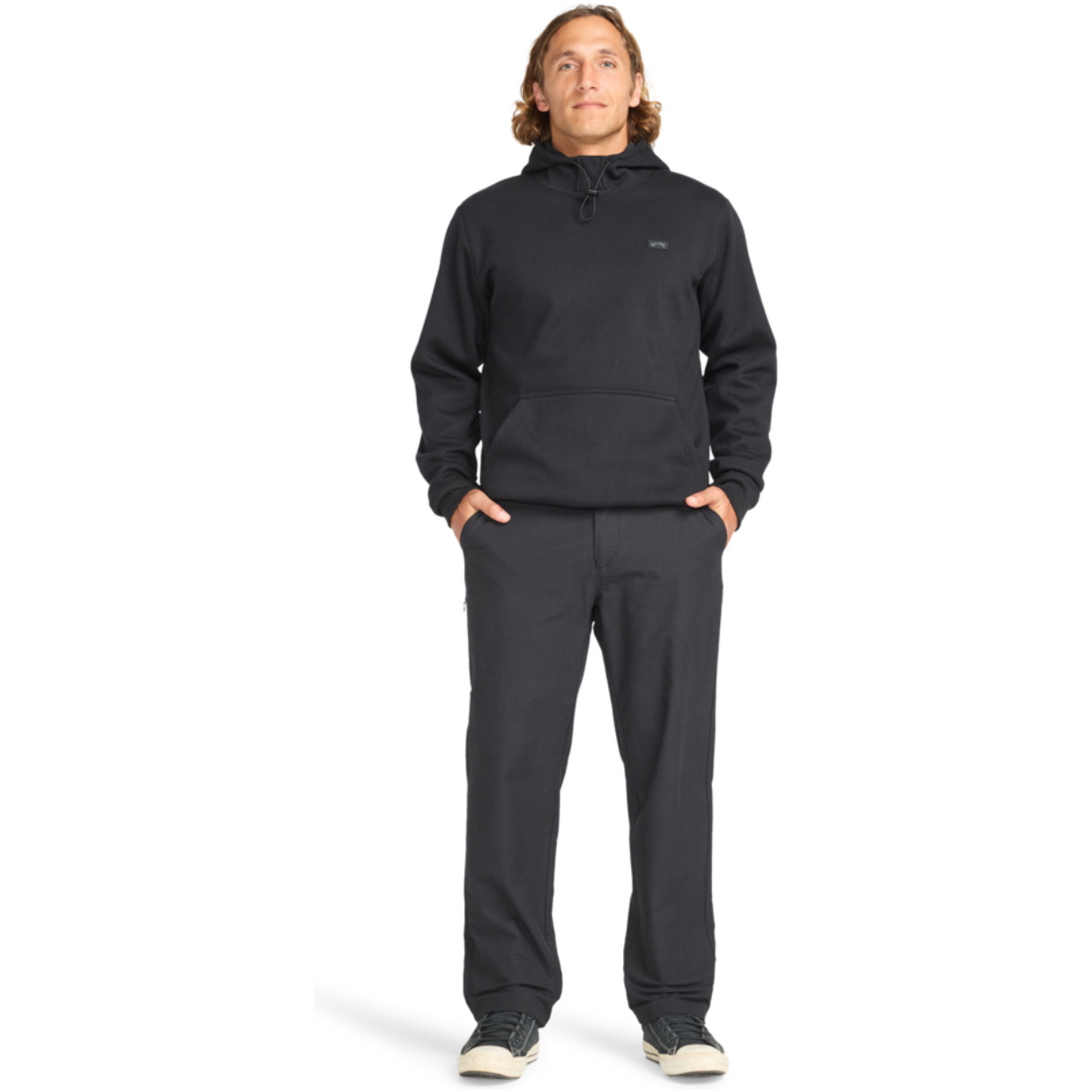 2025 Billabong Da Uomo Shoreline Pull Over Sweatshirt EBYFT00156 - Black